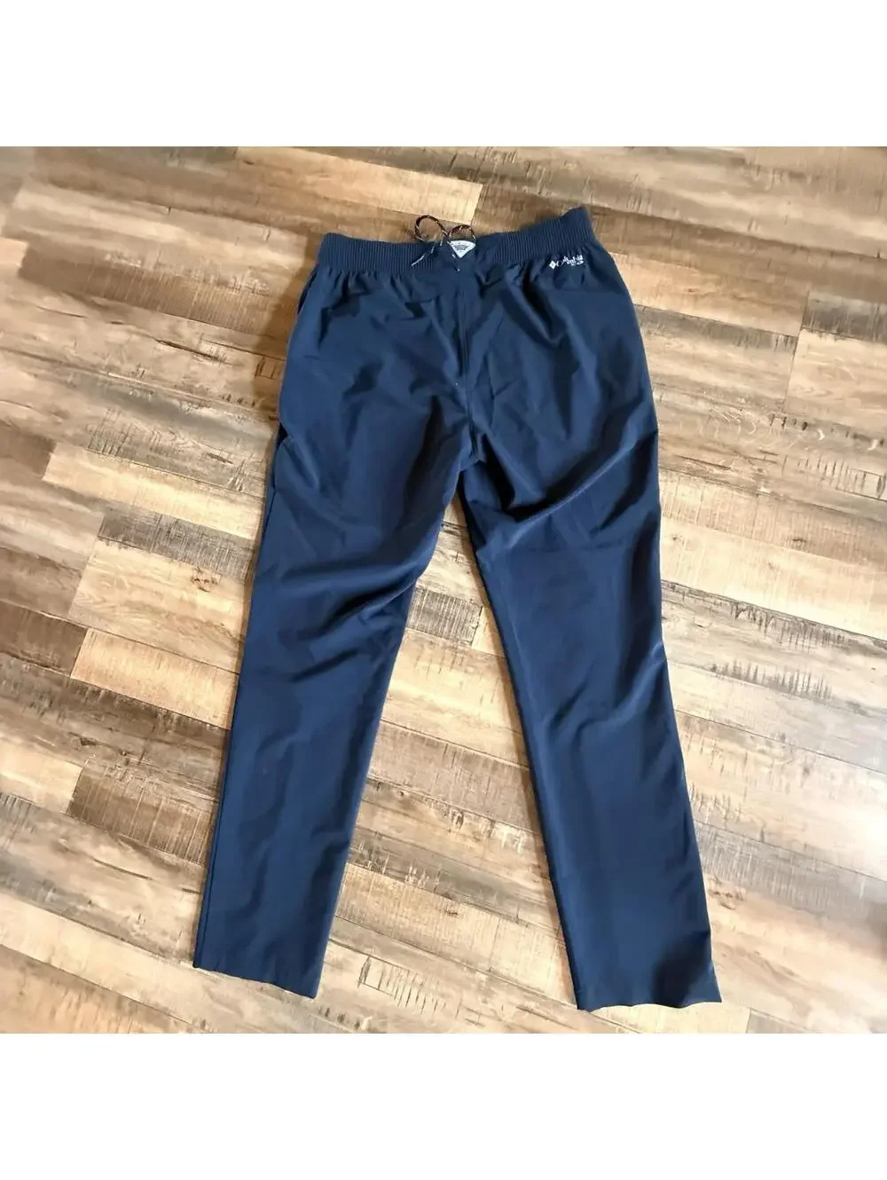 Columbia PFG Omni Shade Pull-on Drawstring Pants Navy Blue UPF 50 Fishing Medium
